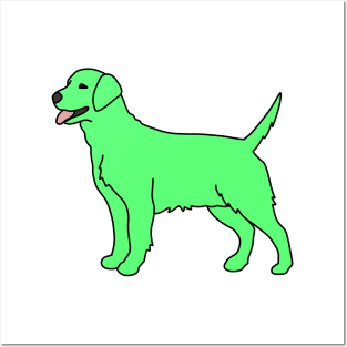 Neon Green Dog Posters and Art